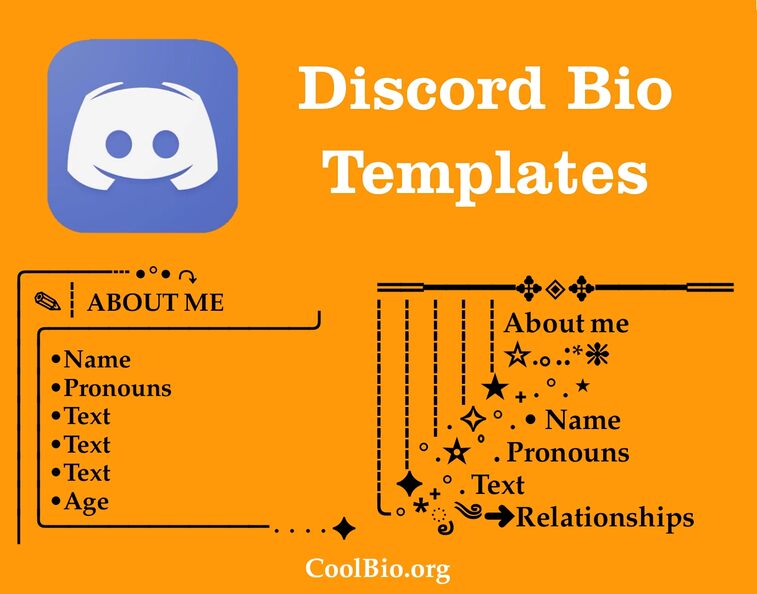 discord bio templates