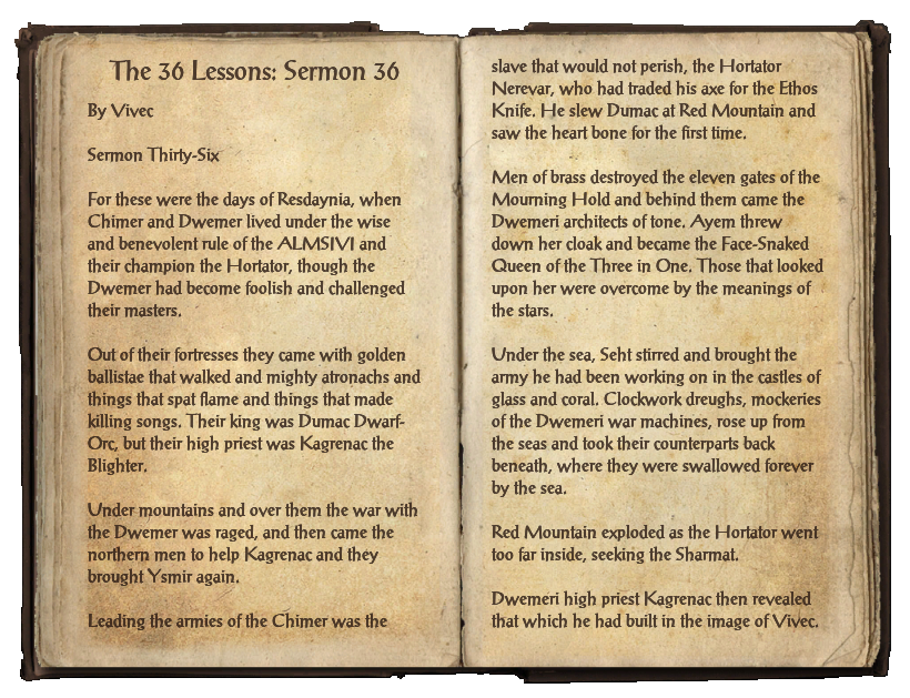 36 lessons of vivec