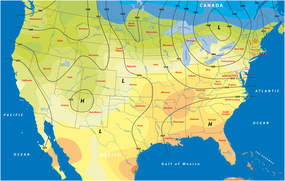 state weather map