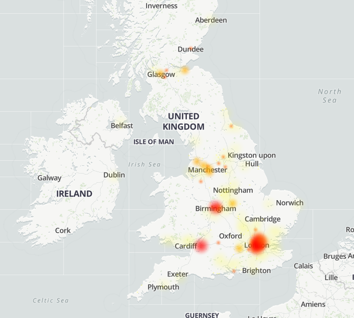 virgin media outage map