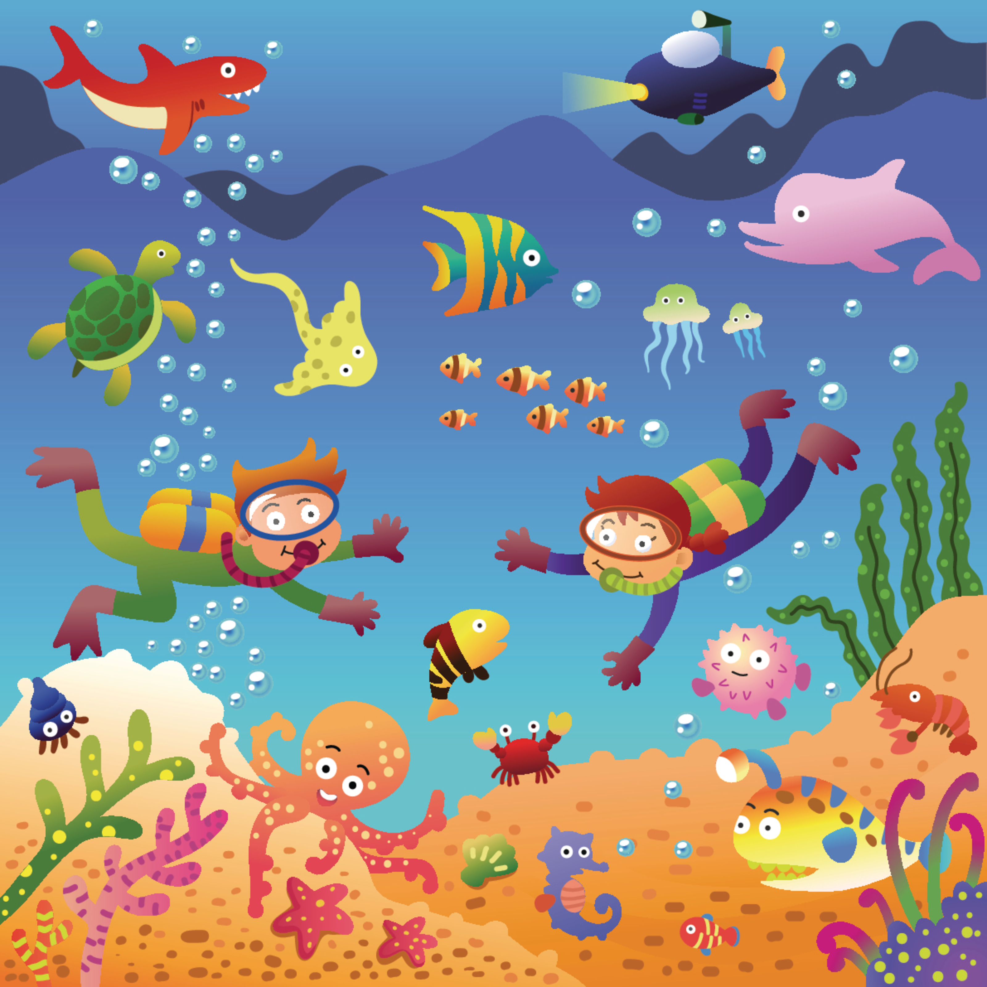 under the sea cartoon