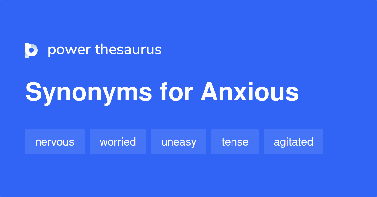 anxious thesaurus