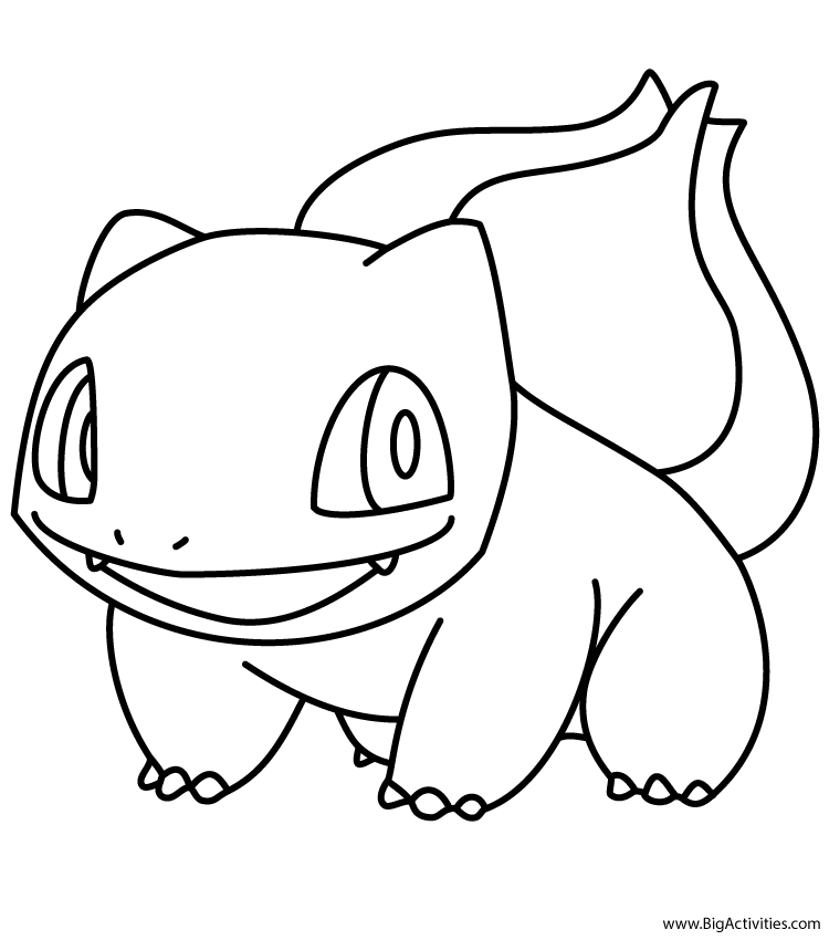 bulbasaur coloring page