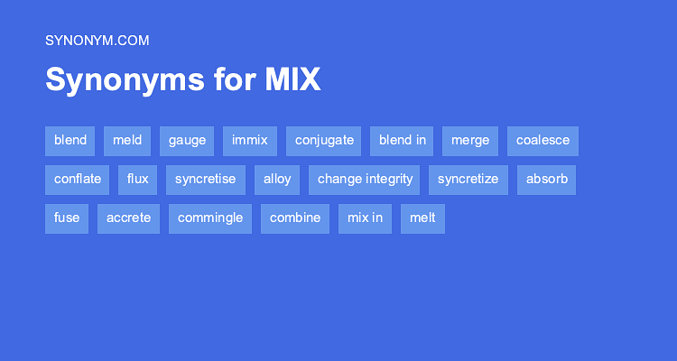 synonyms for mix