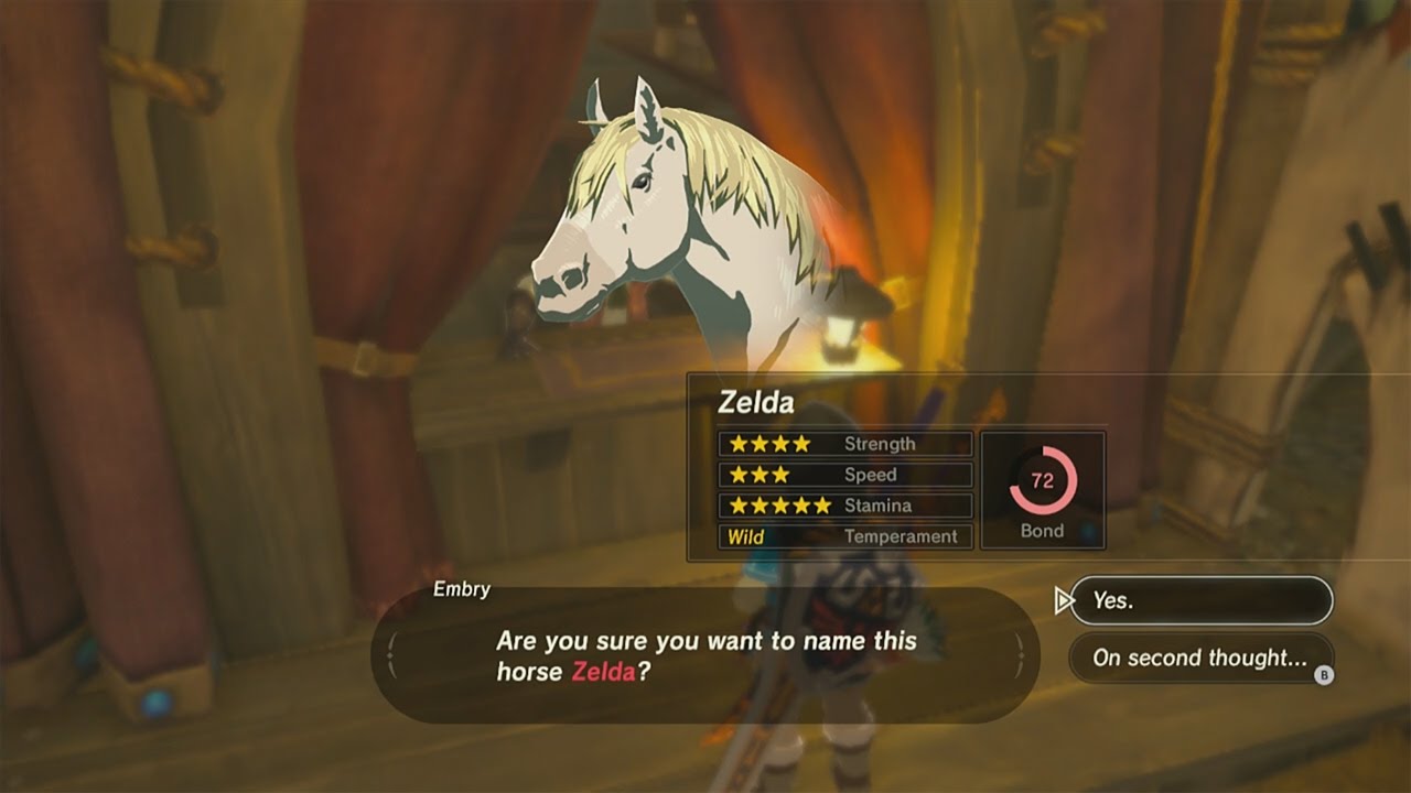 what is zeldas horses name