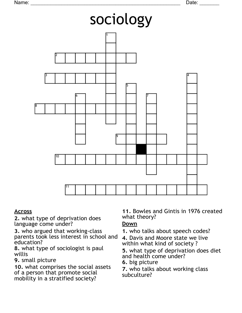 deprivation crossword clue