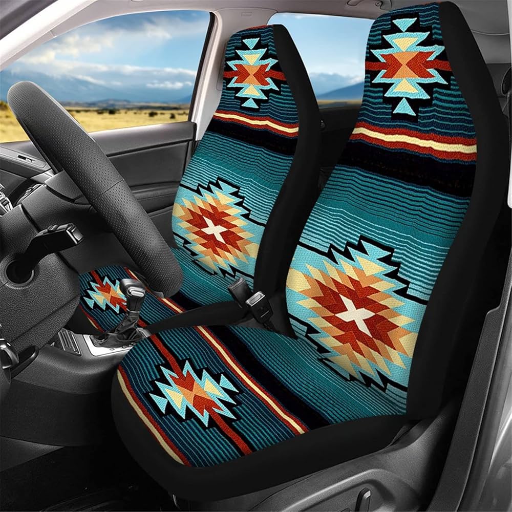 turquoise seat covers