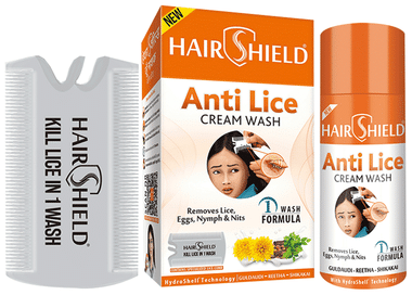 hair shield anti lice cream wash how to use