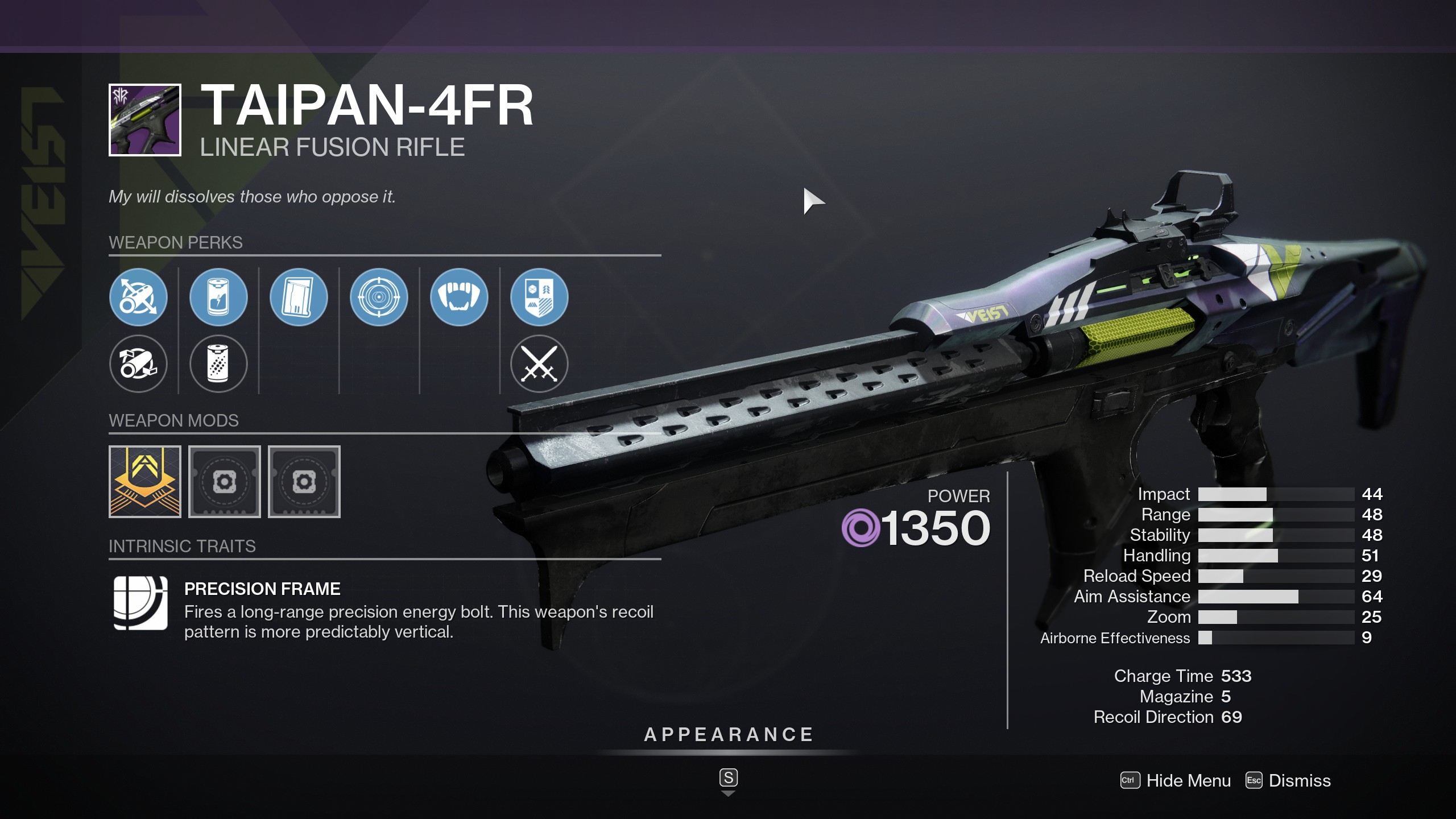 d2 taipan god roll