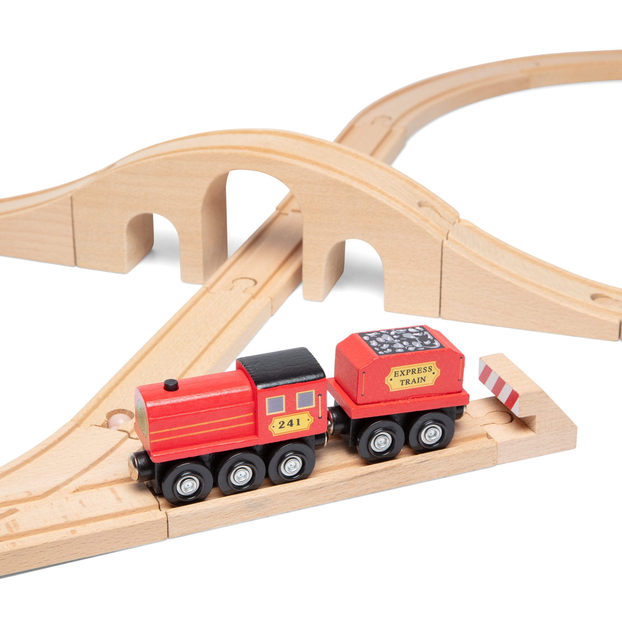 melissa and doug wooden railway set