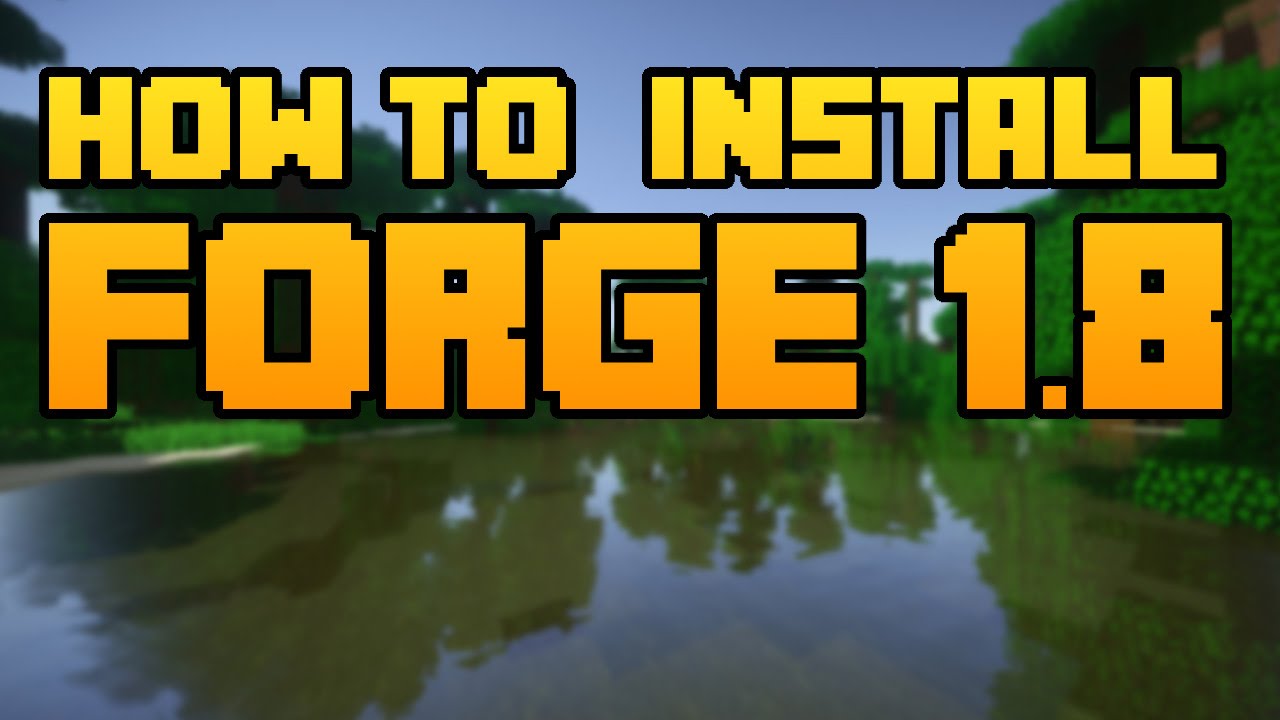 how to install forge 1.8 9