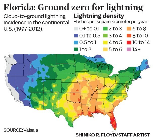 lightning strike map