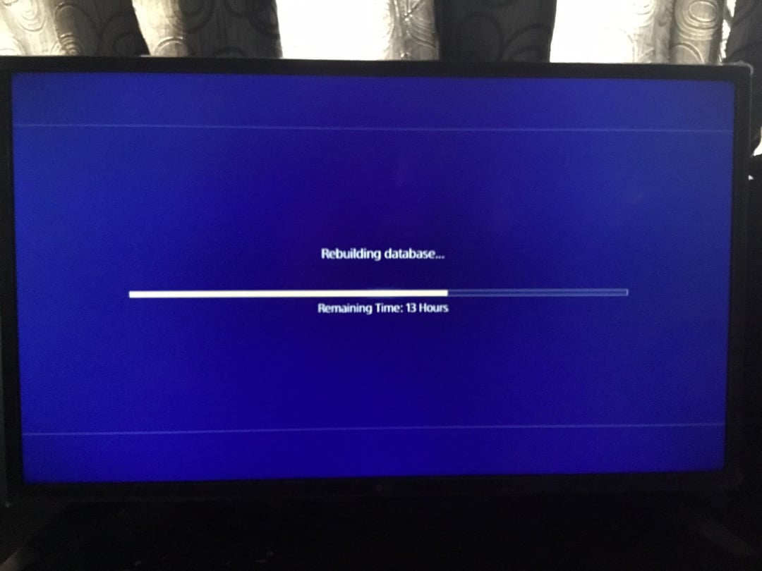 how to rebuild database ps4