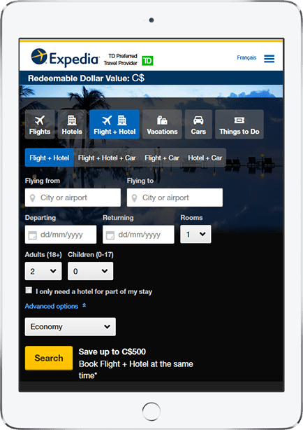 expedia for td