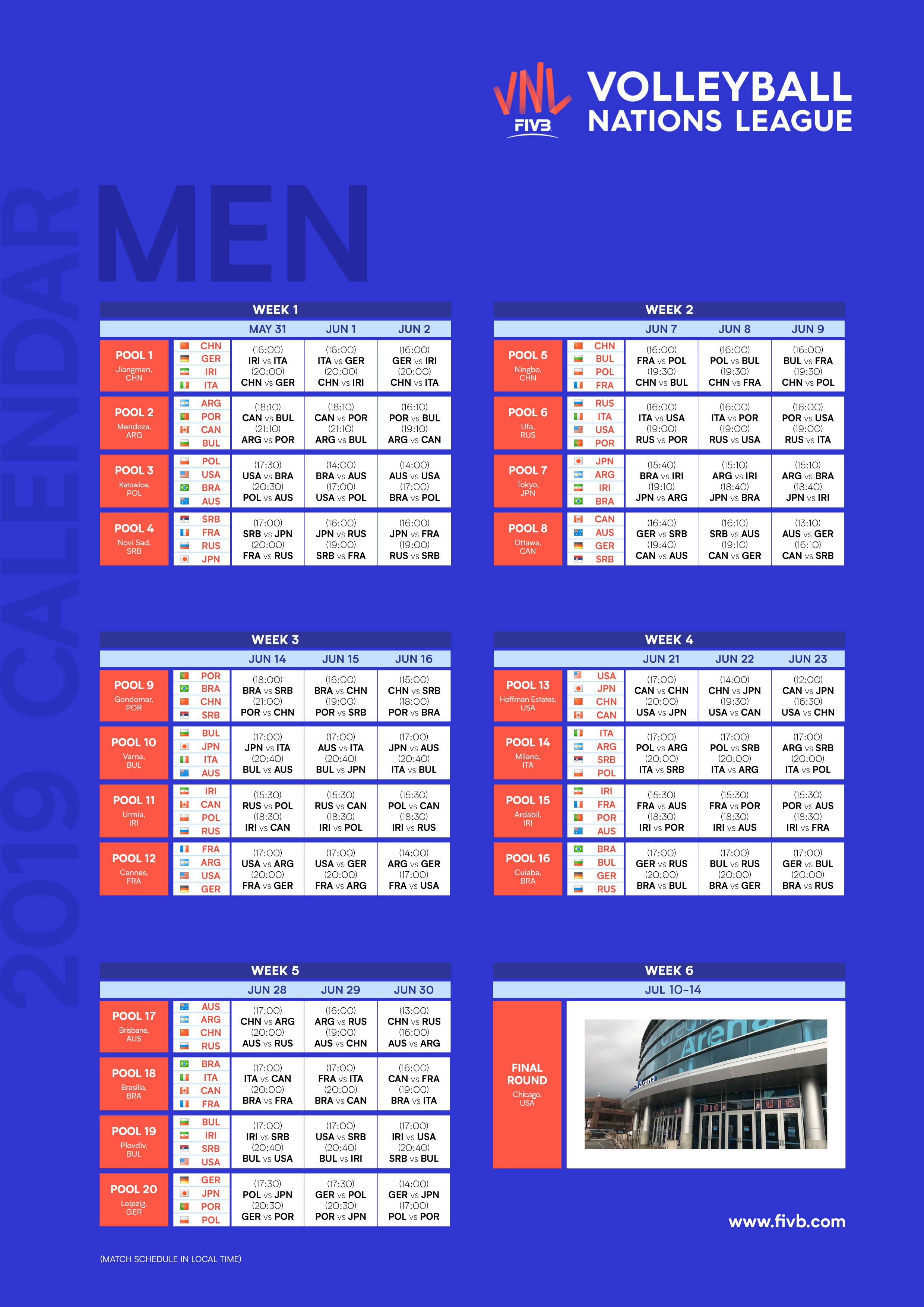 vnl schedule