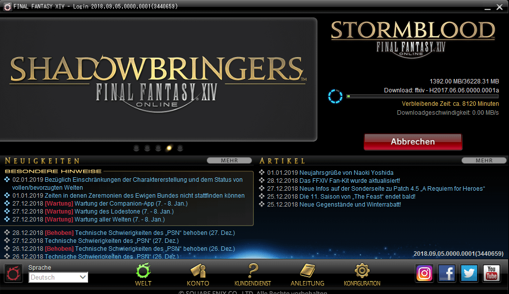 how to redownload ffxiv