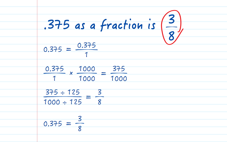 375 as a fraction