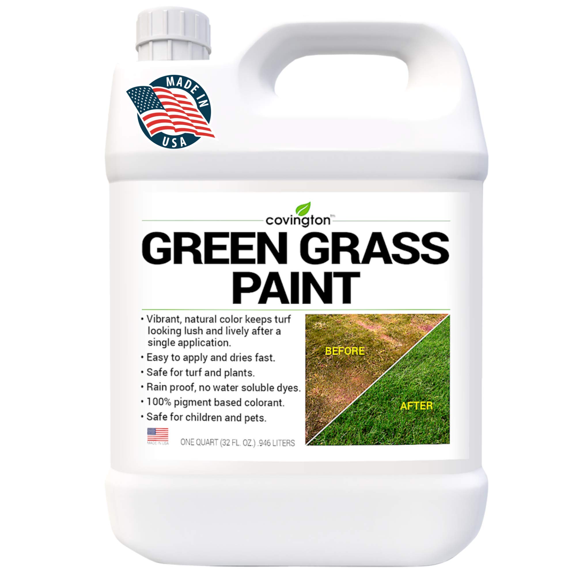 green grass lawn spray