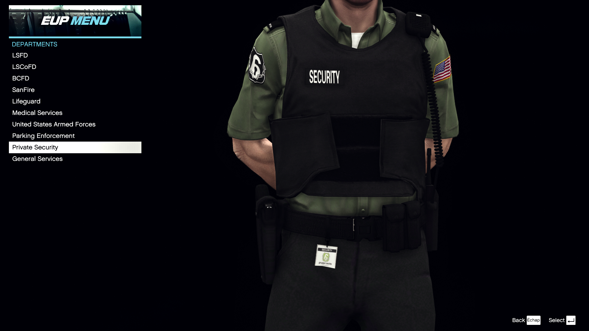 emergency uniforms pack