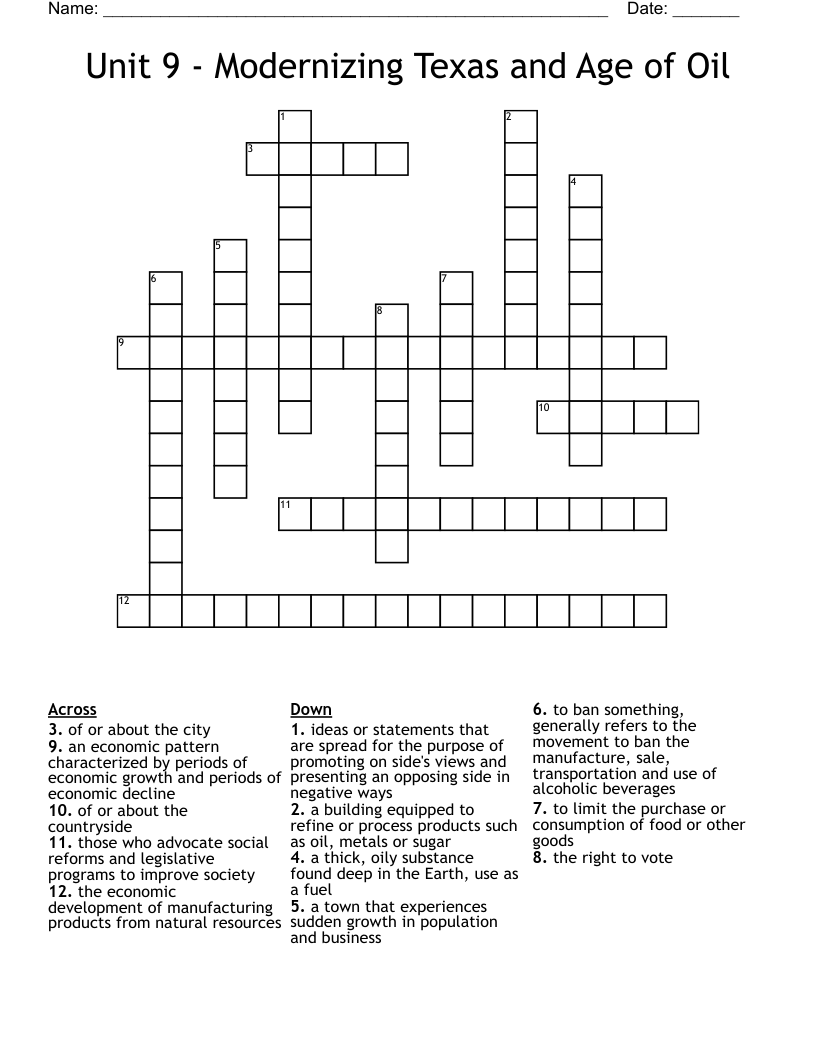thick oil crossword