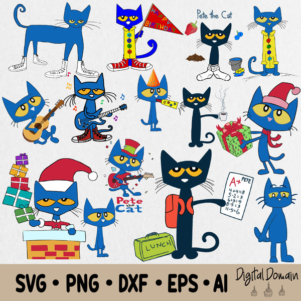 pete the cat clipart