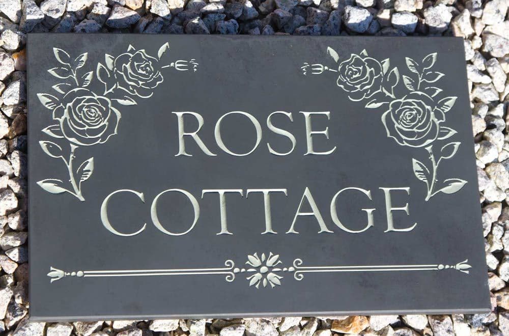 bespoke slate house signs