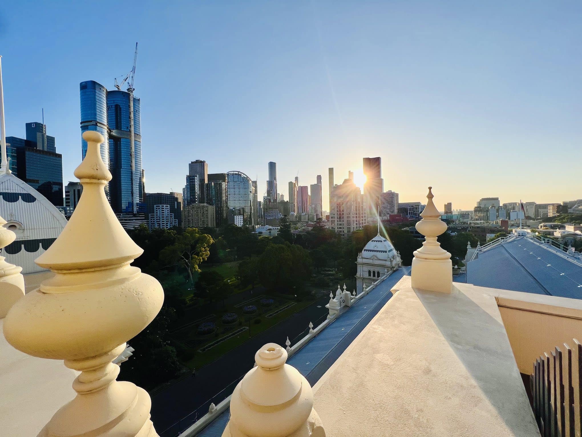 royal exhibition building rooftop