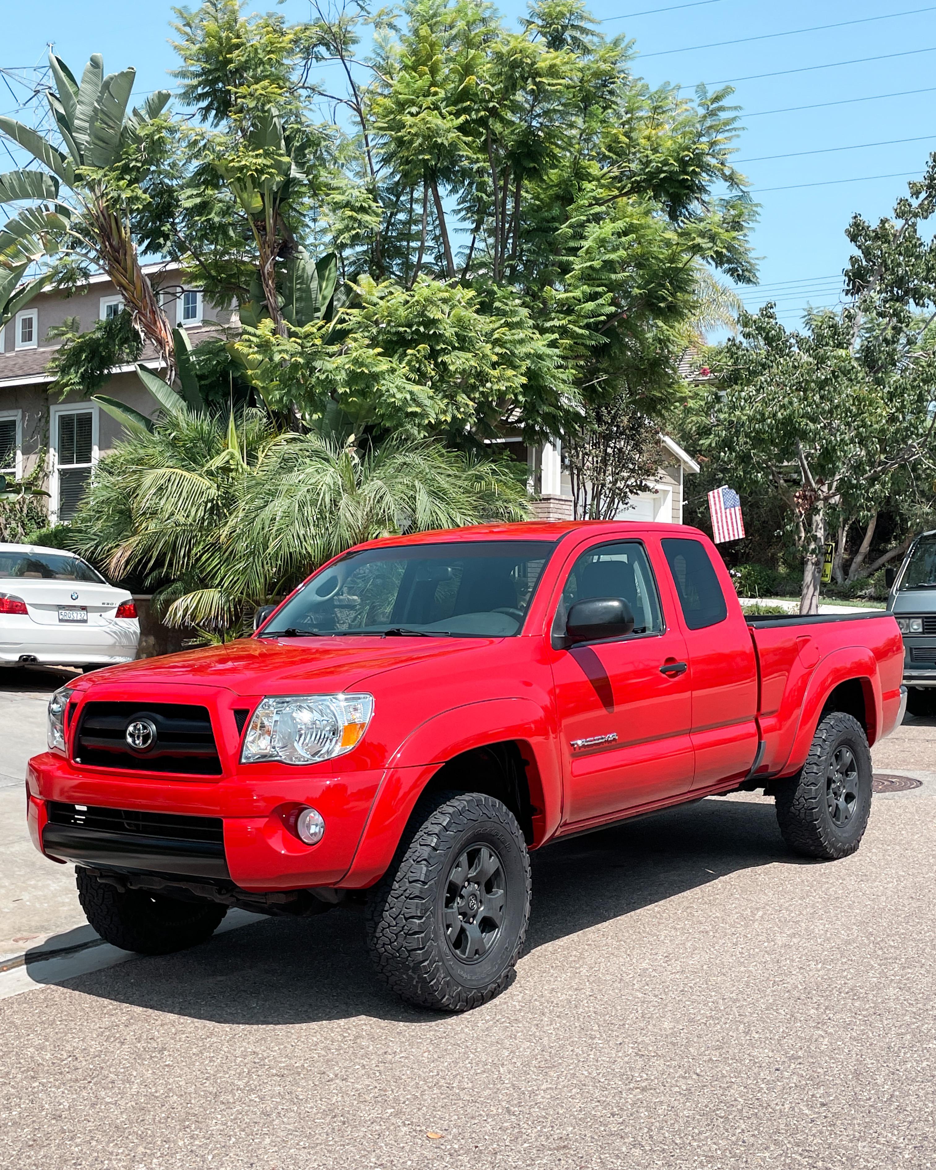 2007 red toyota tacoma