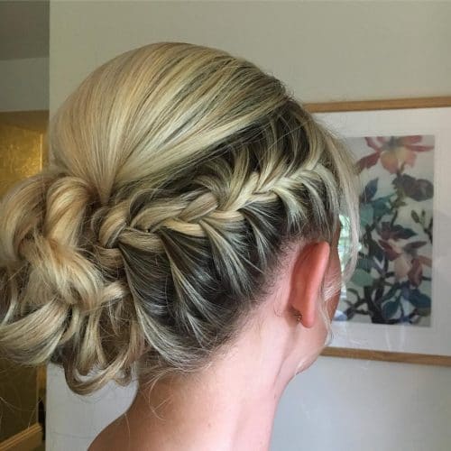 hair up plait styles