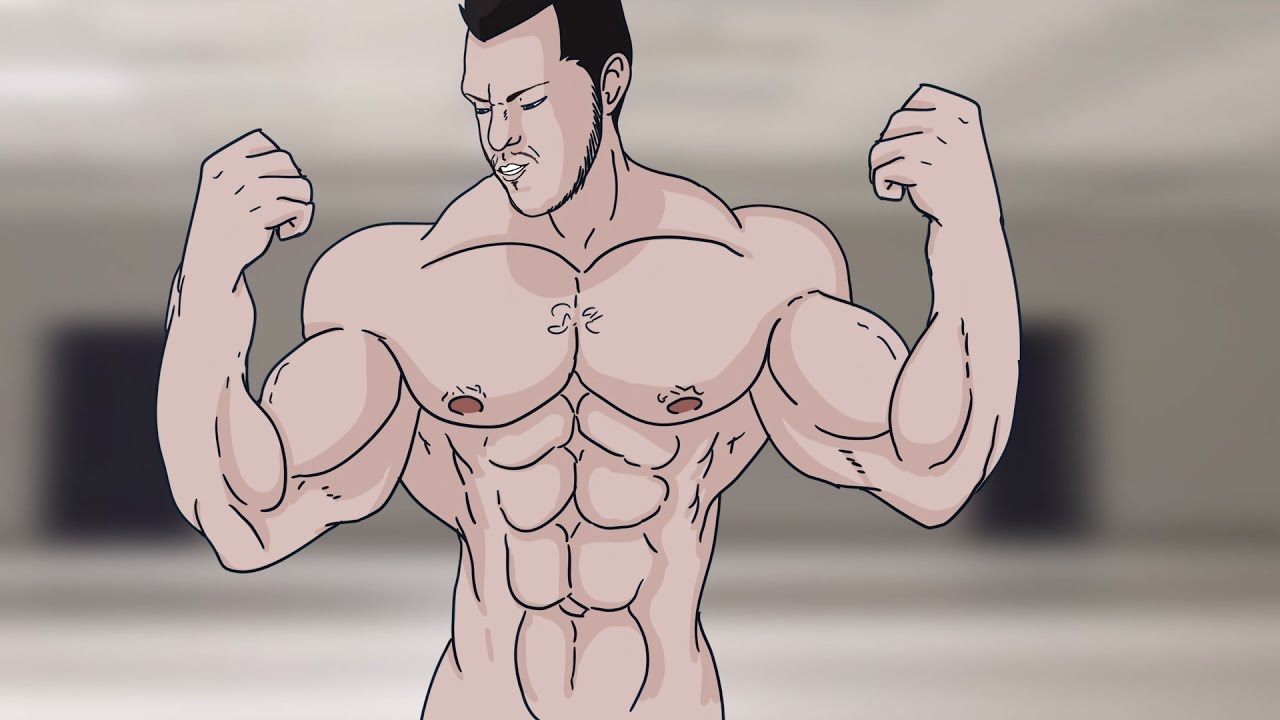 muscle growth animation