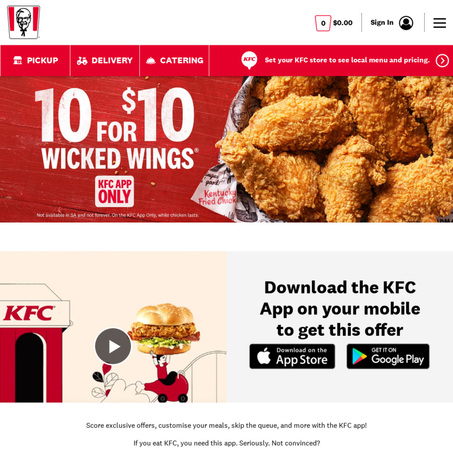 kfc 10 wicked wings price