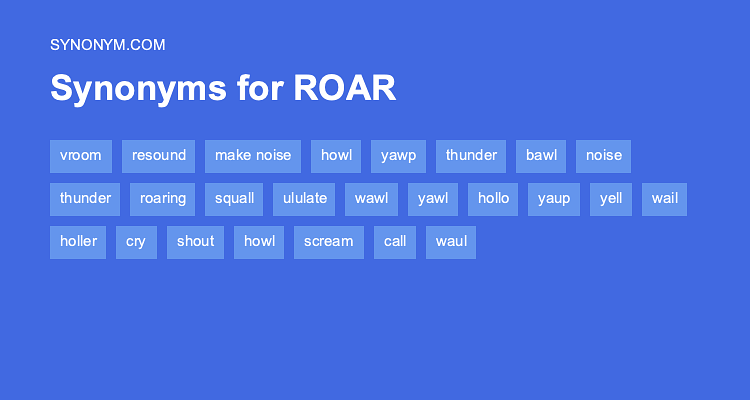 synonyms for roar