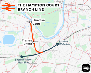train from london to hampton court