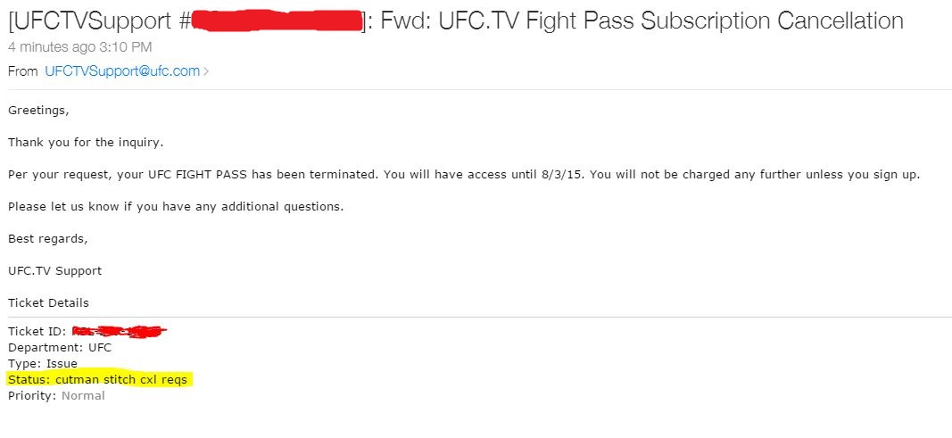 how cancel ufc fight pass