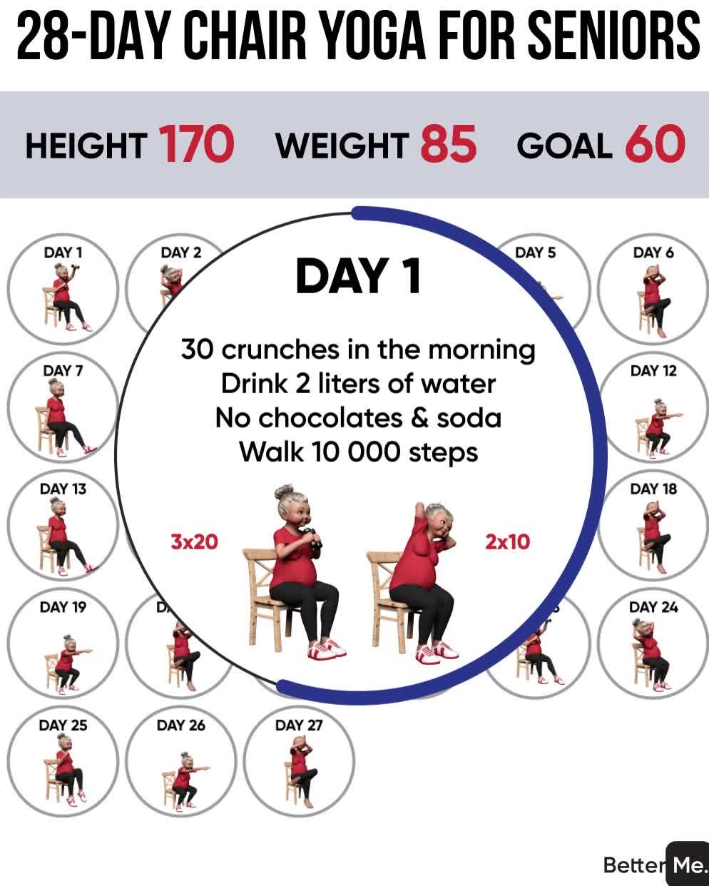 28 day chair yoga for seniors