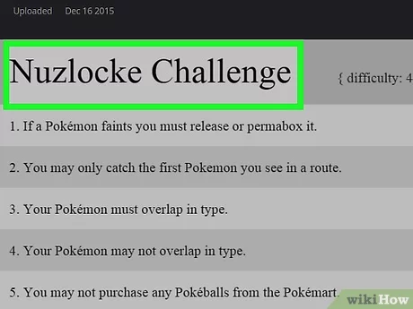 pokemon nuzlocke rules