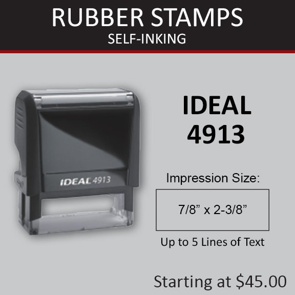 ideal self inking stamps