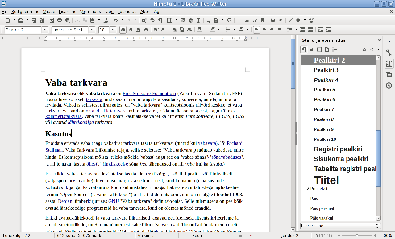 libreoffice timeline