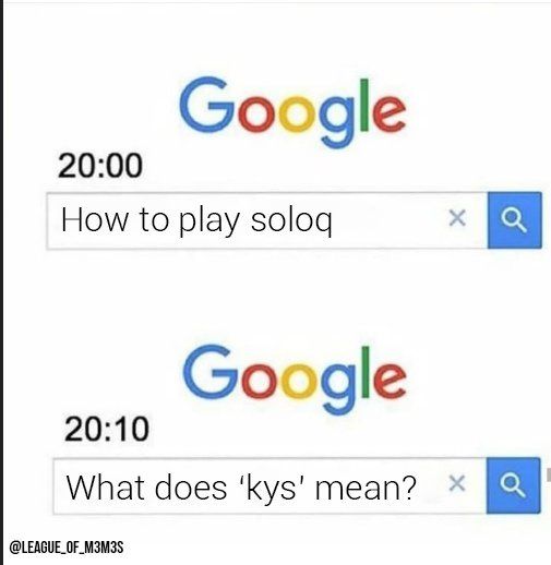 kys lol meaning