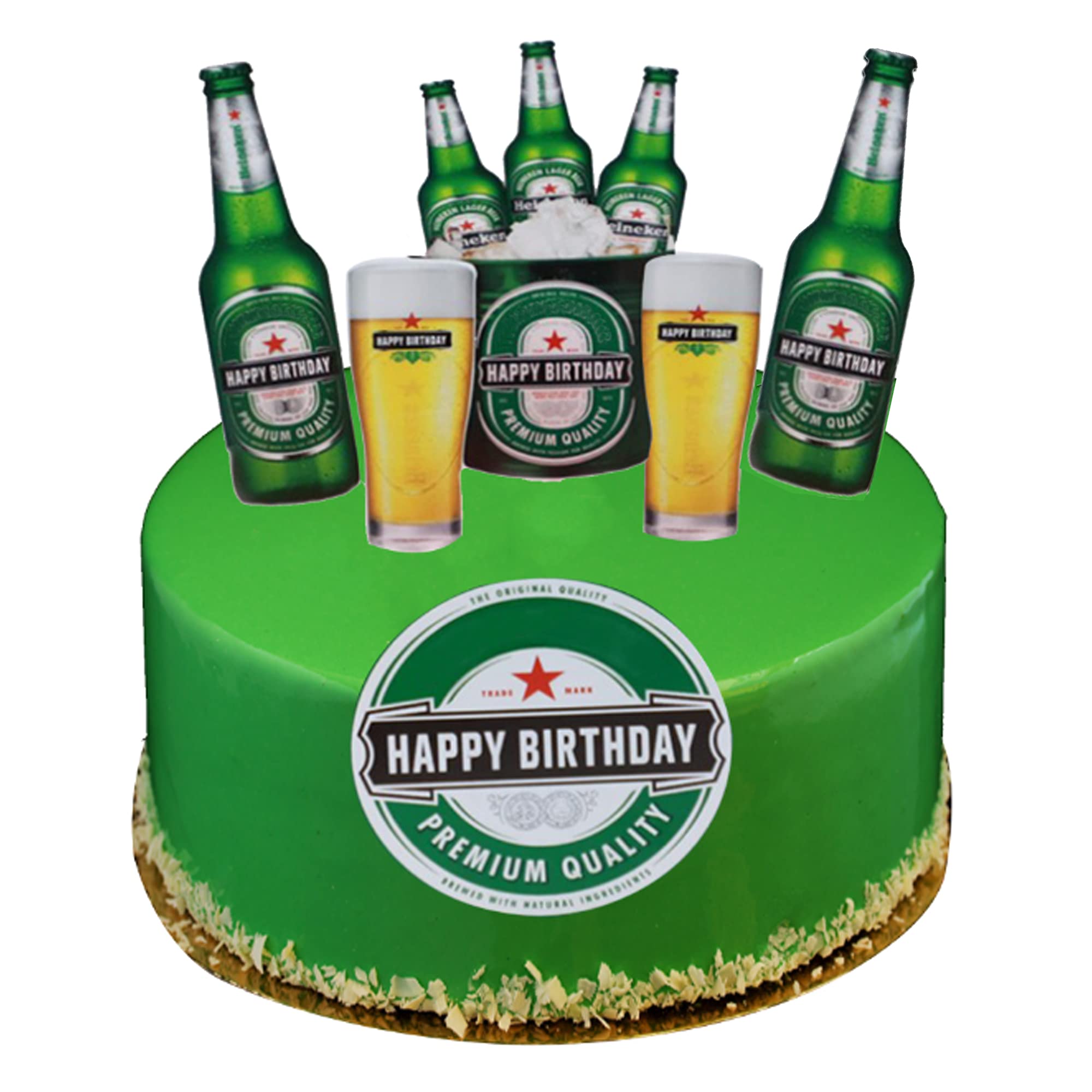 pasteles de cumpleaños de cerveza