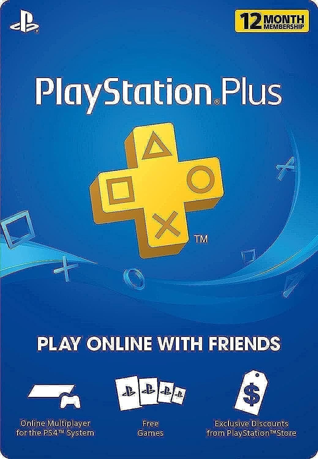 playstation plus gift card 1 year