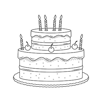birthday cake draw