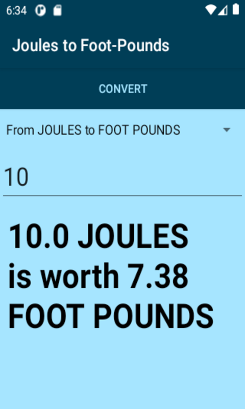 joules to foot lbs