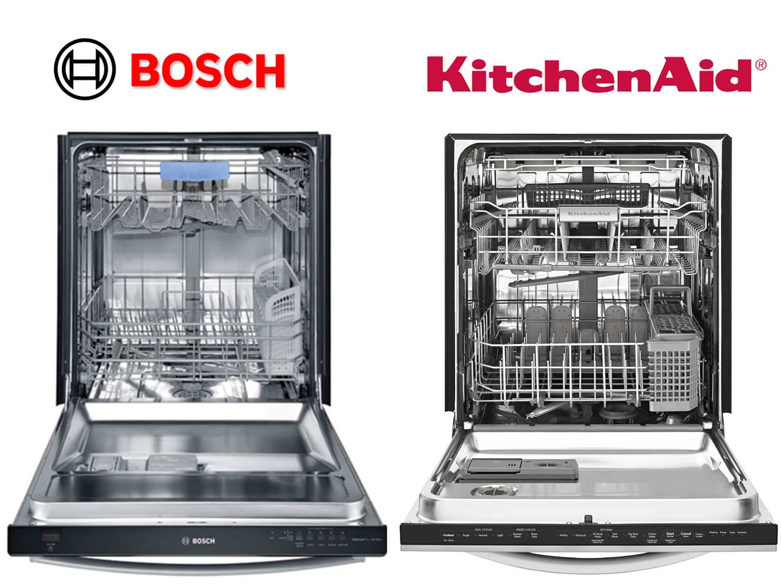 bosch vs kitchenaid dishwasher