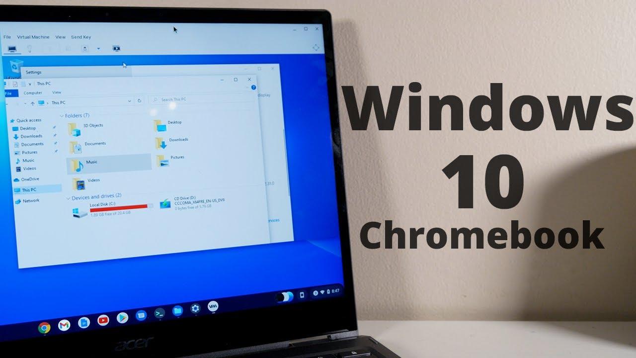 how to install windows chromebook