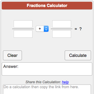 estimating fractions calculator