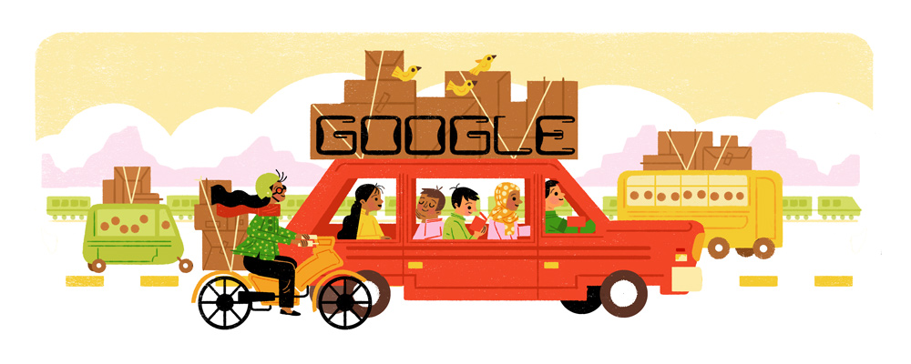 google doodle car games