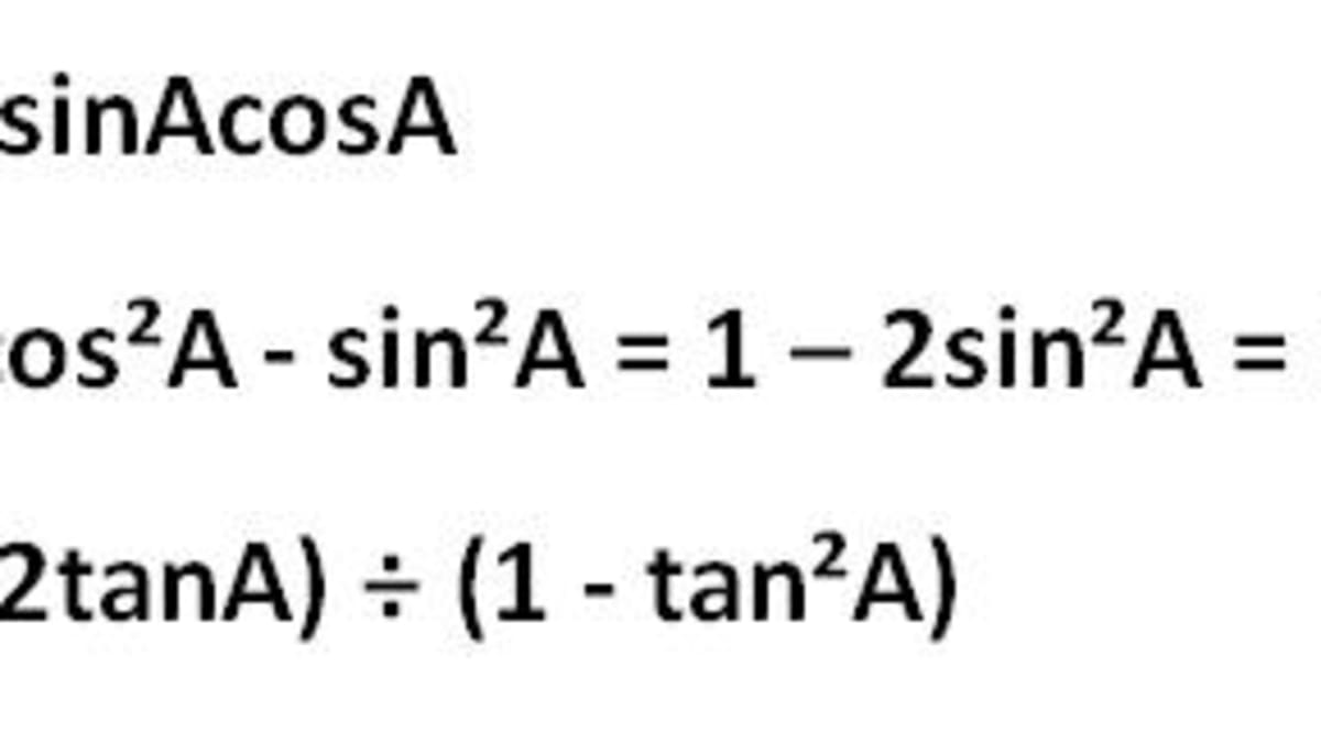 1 sin2a formula