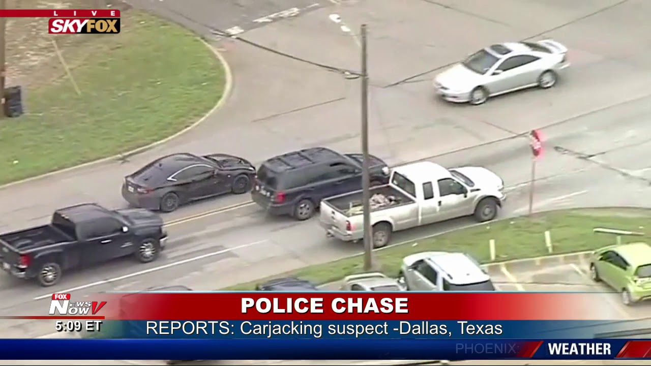 police car chase dallas