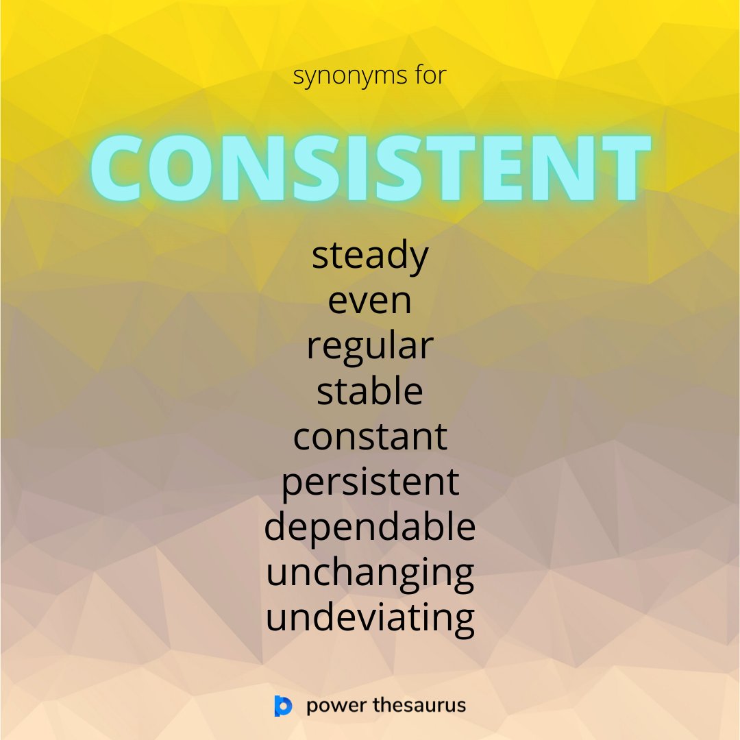 synonym consistently